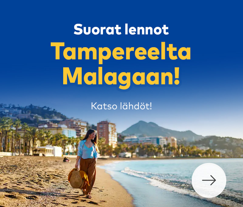 Lennä suoraan Tampereelta Malagaan!