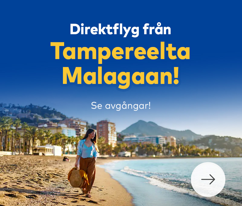 Direktflyg från Tammerfors till Malaga!